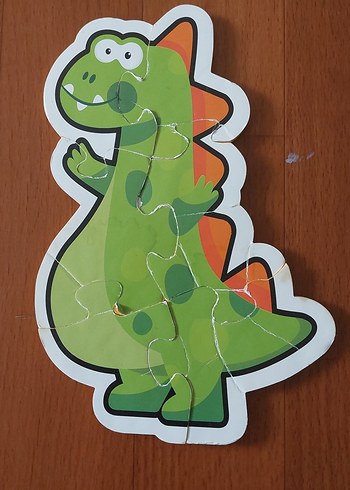 Eva dan Renkli Dinozor Temalı Çocuk Puzzle'ları - Görsel 3