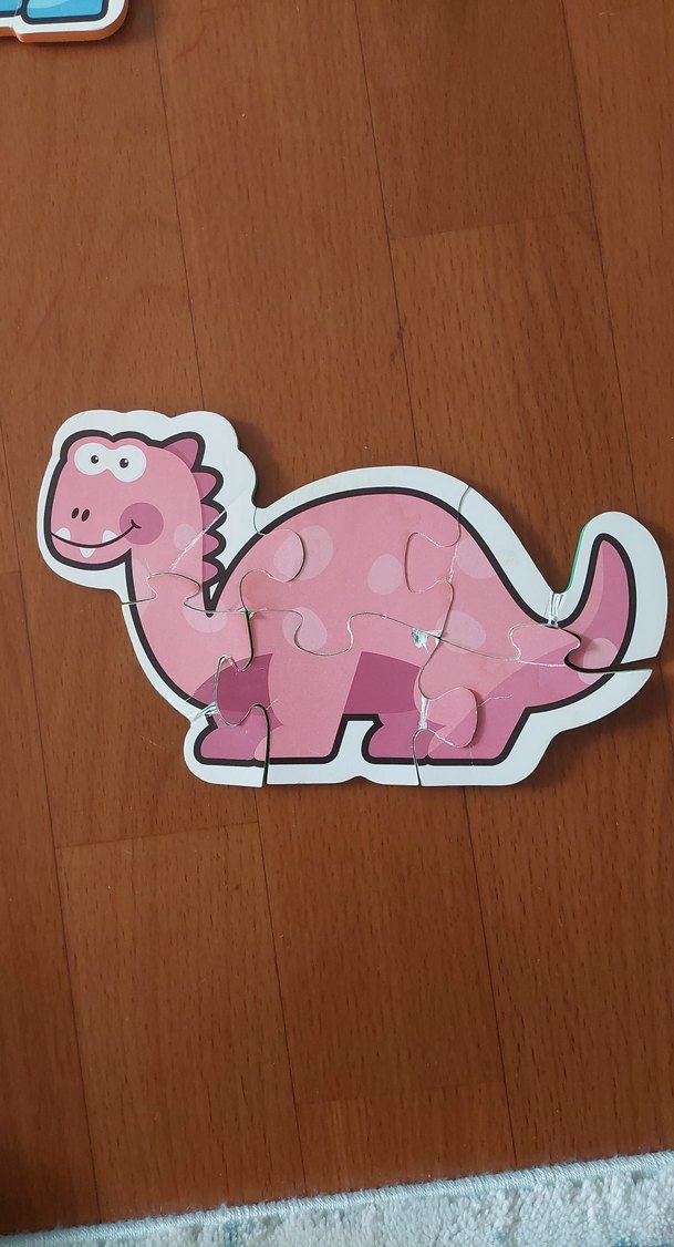Eva dan Renkli Dinozor Temalı Çocuk Puzzle'ları - Görsel 4