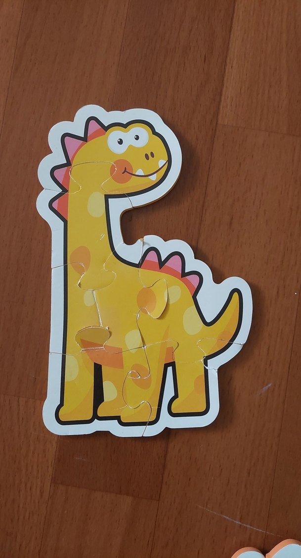 Eva dan Renkli Dinozor Temalı Çocuk Puzzle'ları - Görsel 5