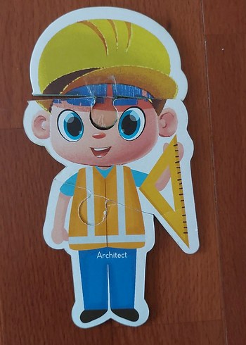 Renkli Meslekler Temalı Çocuk Yapbozu kutulu Eva dan - Görsel 5