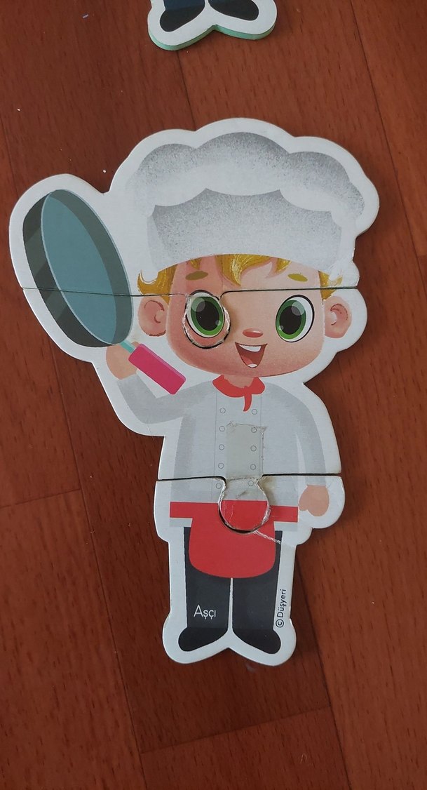 Renkli Meslekler Temalı Çocuk Yapbozu kutulu Eva dan - Görsel 4