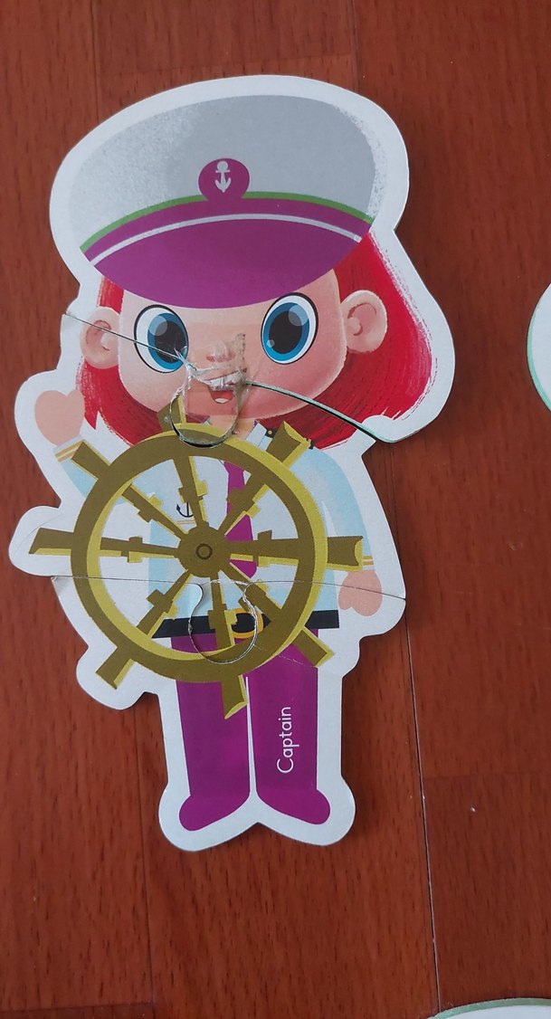 Renkli Meslekler Temalı Çocuk Yapbozu kutulu Eva dan - Görsel 3