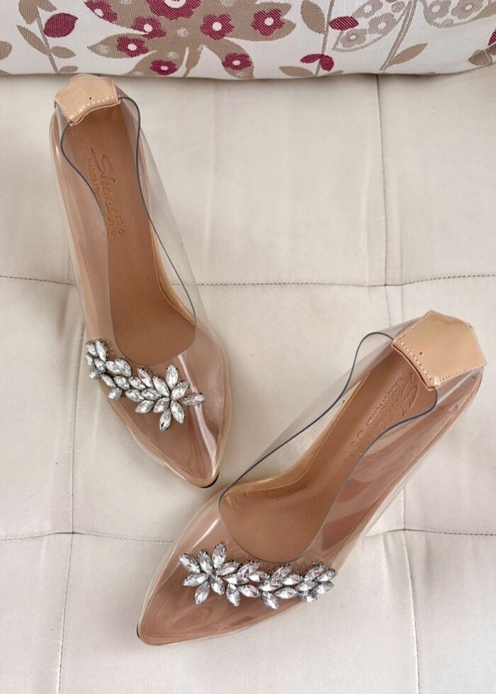 Şeffaf Kadeh Topuklu Ayakkabı - Görsel 2