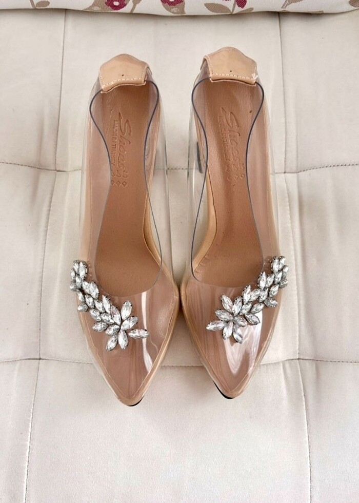 Şeffaf Kadeh Topuklu Ayakkabı - Görsel 3