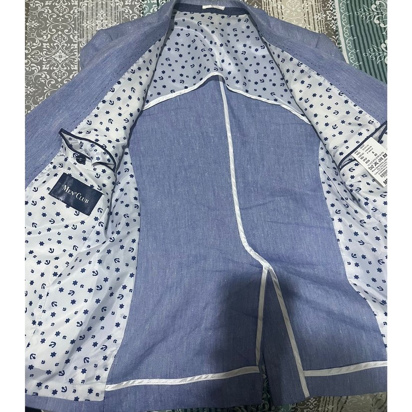 Düğmeli Erkek Mavi Ceket Regular Fit - Görsel 2