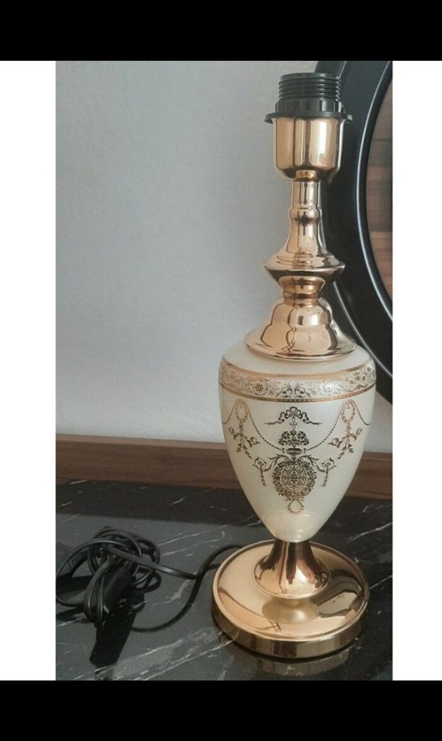 Gold Seramik Avangart Abajur - Görsel 2