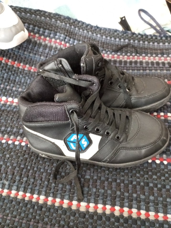 34 Numara Polaris Erkek Çocuk Siyah Spor Ayakkabı - Görsel 2