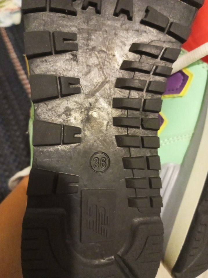 36 Numara Renkli Kadın Spor Ayakkabısı  Bağcıklı - Görsel 3