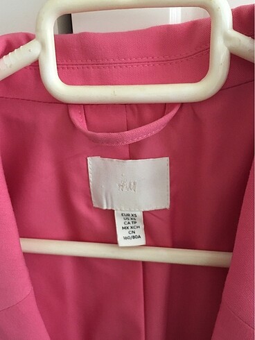 xs Beden pembe Renk H&M Blazer