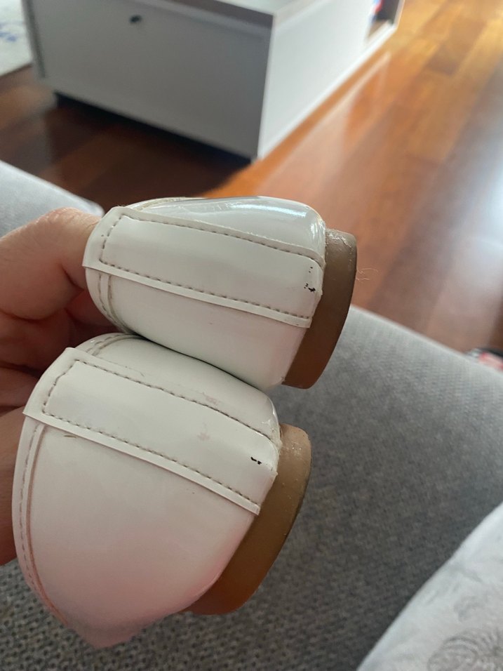 Klasik Fiyonk Detaylı Beyaz Kız Babet - Görsel 5