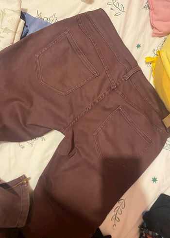 40 Beden mor Renk patlıcan moru Kadın Pantolon