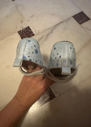 Kız Çocuk Elsa Beyaz Babet Ayakkabı - Görsel 2