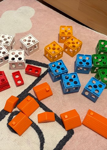 Renkli Lego Ev Parçaları Seti - Görsel 2