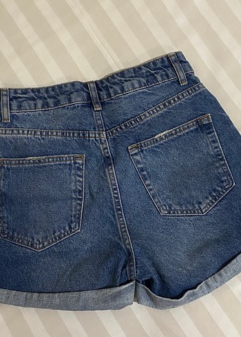 Koyu Mavi Denim Şort - Görsel 2
