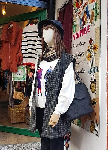 American Vintage Siyah vintage kol çantası
