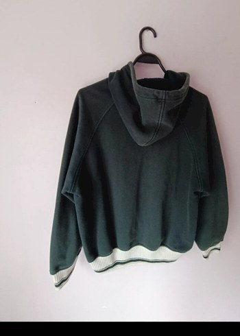 l Beden gri Renk Vertuno yeşil renk kapşonlu sweatshirt