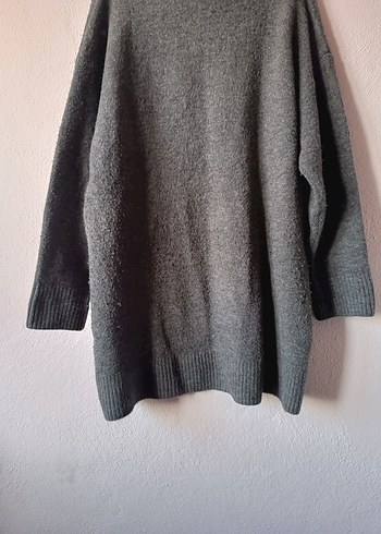 Zara Gri Yün İçerikli Triko Elbise - Görsel 6