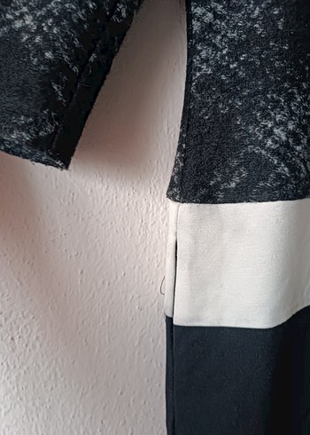 Mango Gri Siyah Midi Elbise - Görsel 5