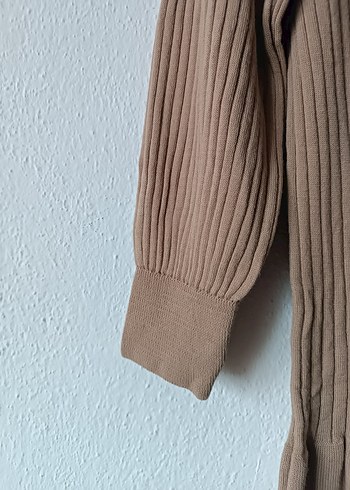 Bej Kadın Triko Midi Elbise - Görsel 6