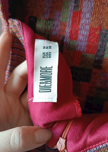 Die&More Kiremit renk Sırt dekolteli Dokuma Midi Elbise - Görsel 12