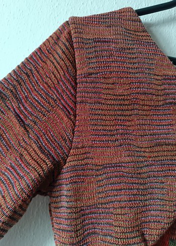 Die&More Kiremit renk Sırt dekolteli Dokuma Midi Elbise - Görsel 13