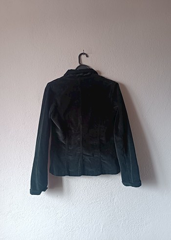 Siyah Kadife Vintage Ceket - Görsel 2