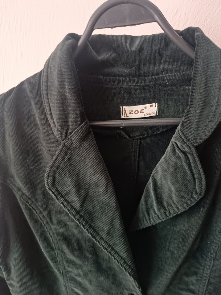 Siyah Kadife Vintage Ceket - Görsel 5