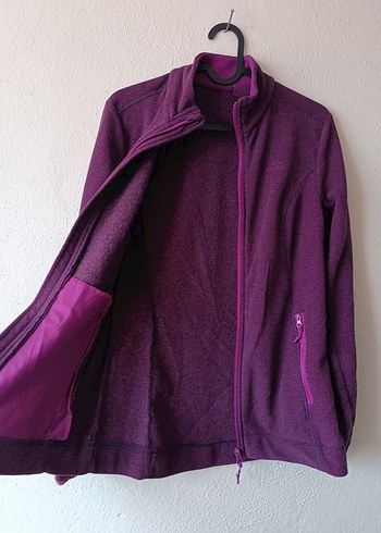 Decathlon Quechua Mor Fermuarlı Polar Sweatshirt - Görsel 7