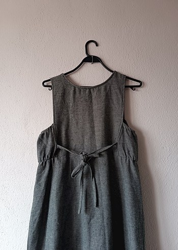 LCW Gri renk jile tarz uzun Hamile Elbise - Görsel 14