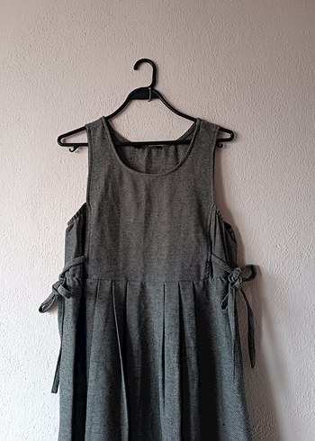 LCW Gri renk jile tarz uzun Hamile Elbise - Görsel 12