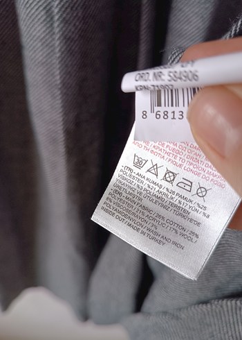 LCW Gri renk jile tarz uzun Hamile Elbise - Görsel 11