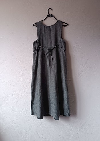 LCW Gri renk jile tarz uzun Hamile Elbise - Görsel 13