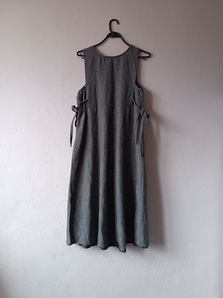 LCW Gri renk jile tarz uzun Hamile Elbise - Görsel 2