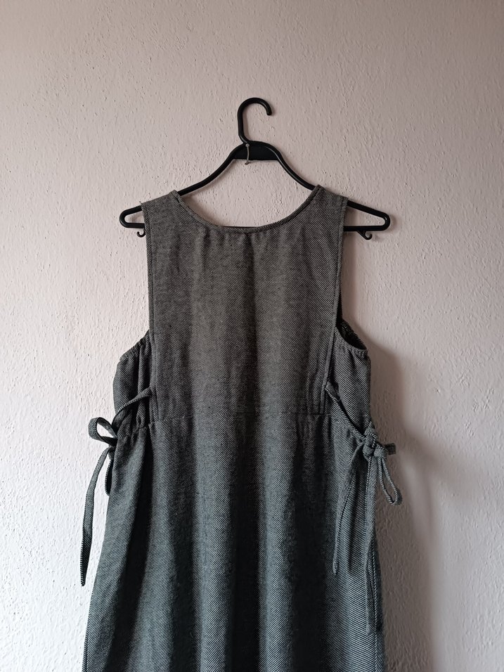 LCW Gri renk jile tarz uzun Hamile Elbise - Görsel 5