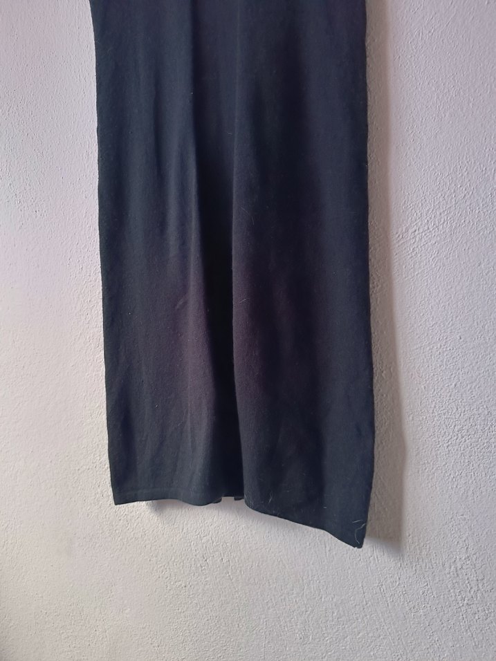 İpekyol Siyah Boğazlı Kolsuz Uzun Triko Elbise - Görsel 5