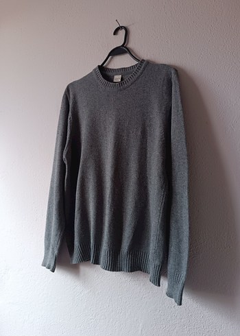 Tweeny Brothers Gri Yün Erkek Kazak - Görsel 4