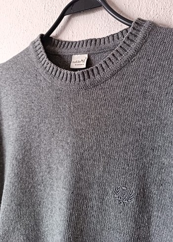 Tweeny Brothers Gri Yün Erkek Kazak - Görsel 5