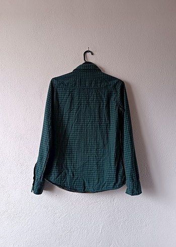 Melbourne Mavi Yeşil Kareli Uzun Kollu Erkek Gömlek - Görsel 2