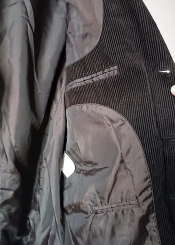 Kahverengi Erkek Kadife Ceket - Görsel 9