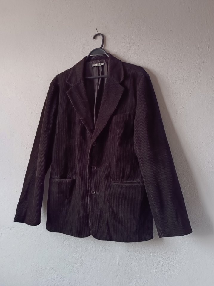 Kahverengi Erkek Kadife Ceket - Görsel 4