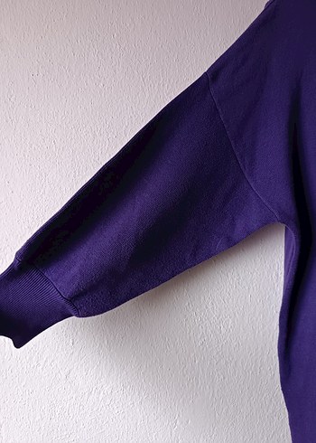 LCW Modest Mor Oversize Midi Triko Elbise - Görsel 4