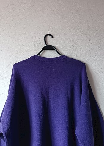 LCW Modest Mor Oversize Midi Triko Elbise - Görsel 10