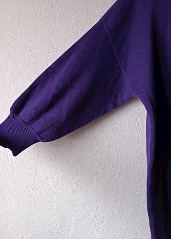 LCW Modest Mor Oversize Midi Triko Elbise - Görsel 9