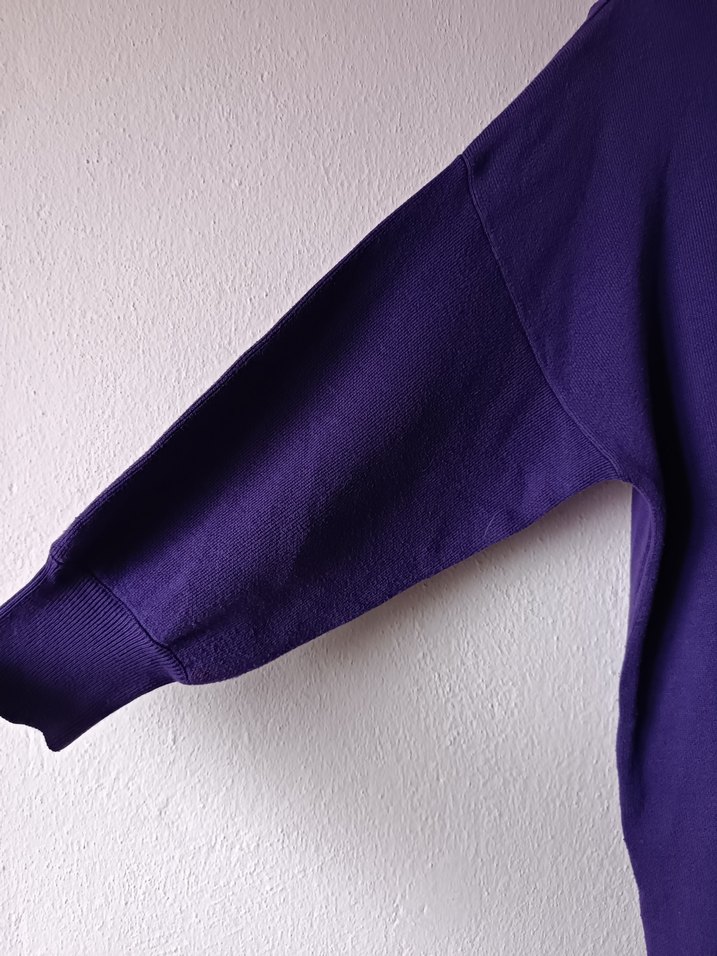 LCW Modest Mor Oversize Midi Triko Elbise - Görsel 4