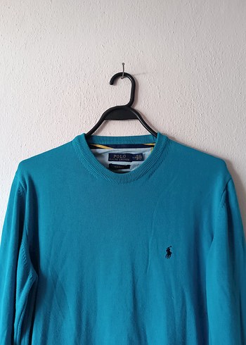 Polo Ralph Lauren Mavi Uzun Kollu Erkek Kazak - Görsel 5