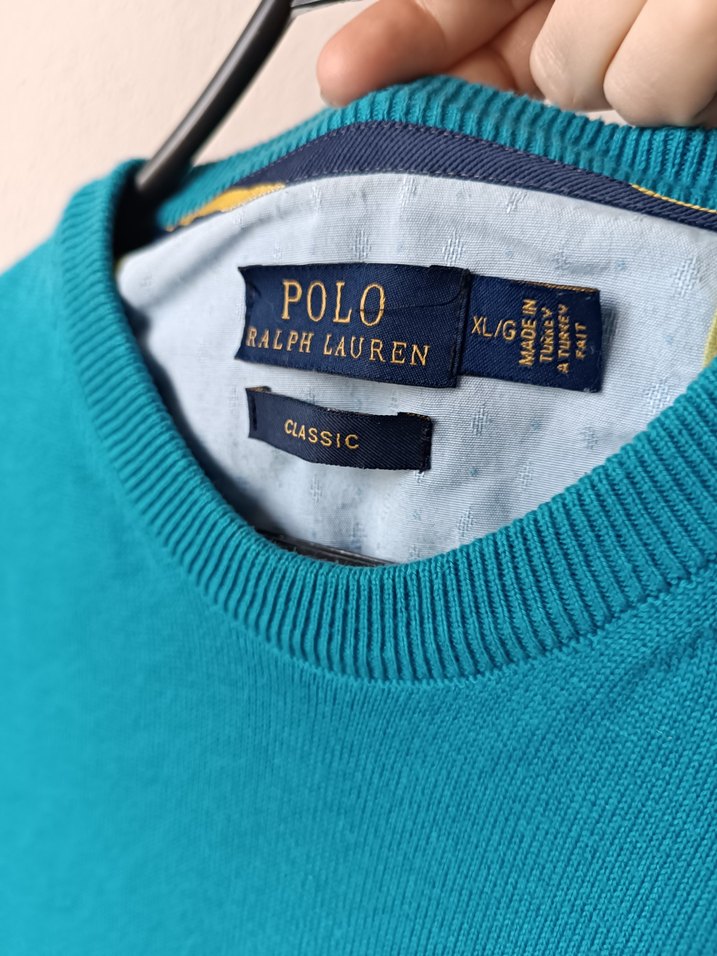 Polo Ralph Lauren Mavi Uzun Kollu Erkek Kazak - Görsel 3