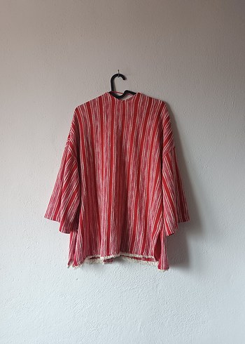 Pull & Bear marka Kırmızı Bohem Kimono - Görsel 2