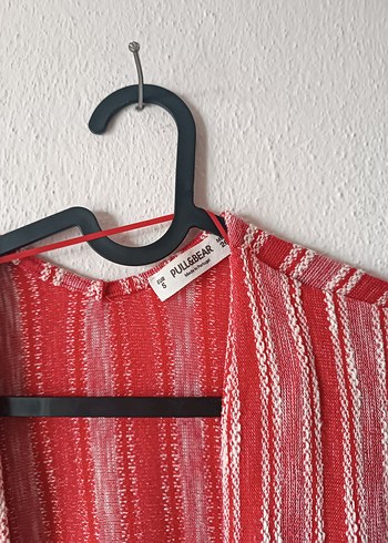 Pull & Bear marka Kırmızı Bohem Kimono - Görsel 4