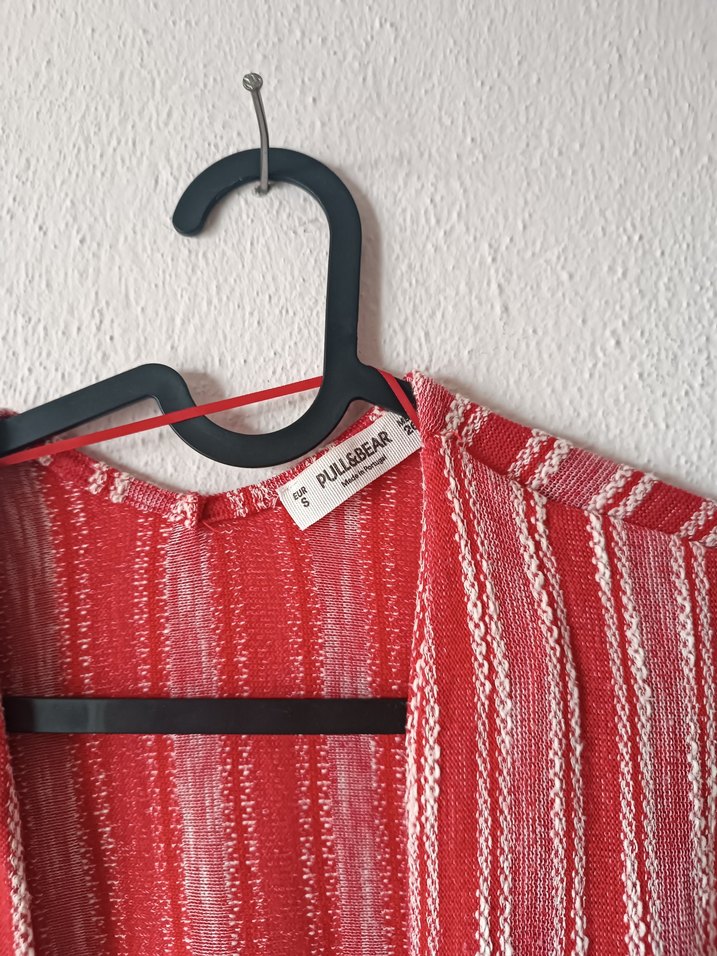 Pull & Bear marka Kırmızı Bohem Kimono - Görsel 4