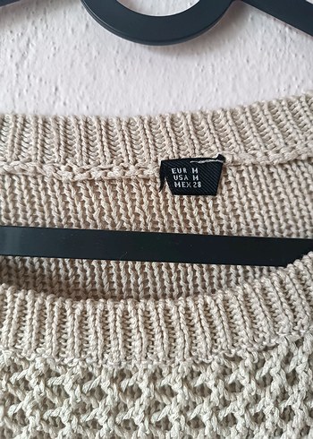 Bohem Tarz Bej Triko Kadın Kazak - Görsel 6